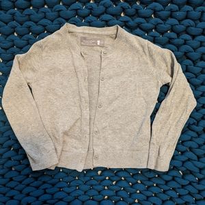 Primary brand, gray cardigan, size 4-5